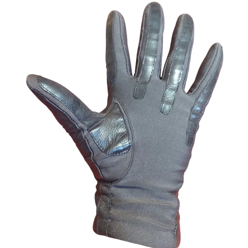 Isotoner by Aris Leather Driving Gloves Lined Women's
